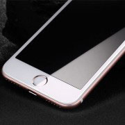 Стъклен протектор за Apple iPhone 8 Plus (3D бял)