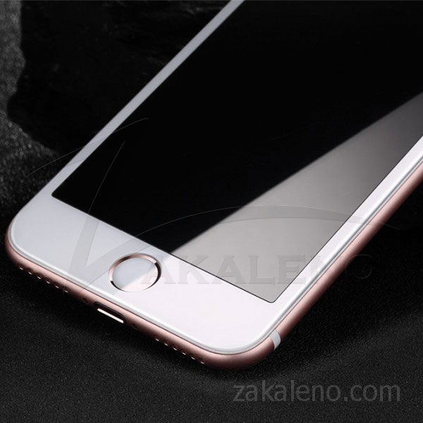 Стъклен протектор за Apple iPhone 8 Plus (3D бял)