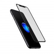 Стъклен протектор за Apple iPhone X (3D черен)