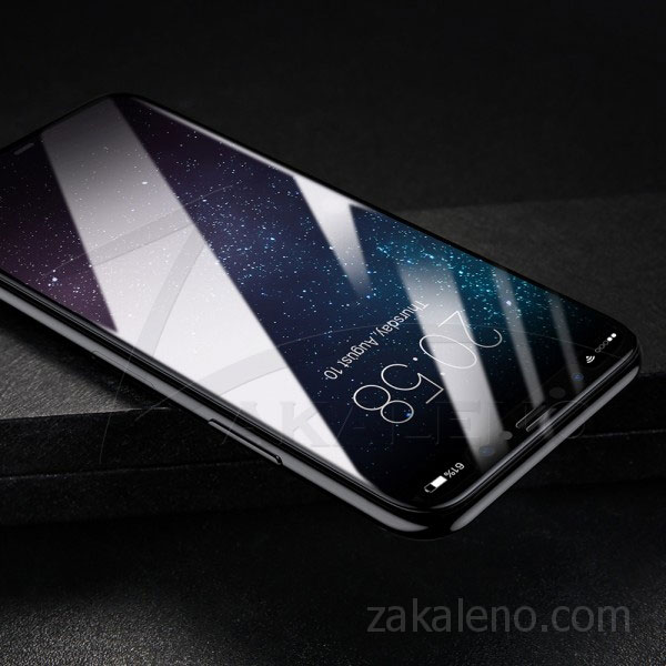Стъклен протектор за Apple iPhone X (3D прозрачен)