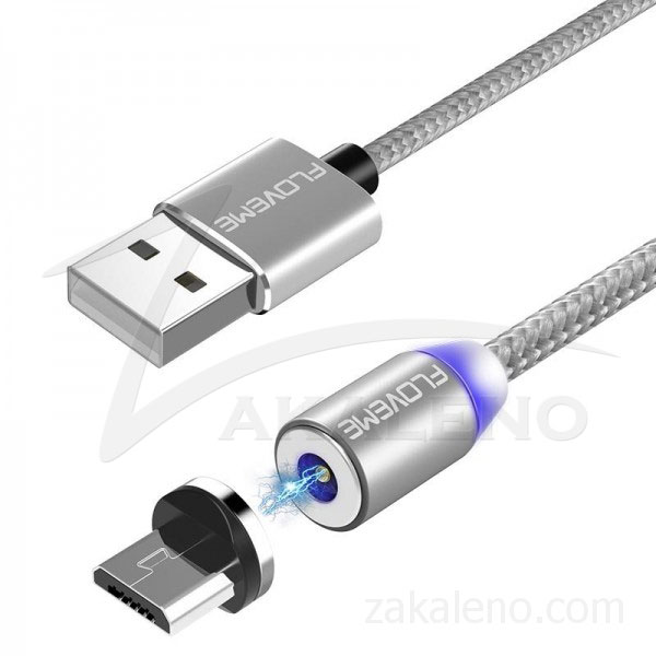 Магнитен кабел за зареждане Floveme, USB 2.0 A – Micro USB B