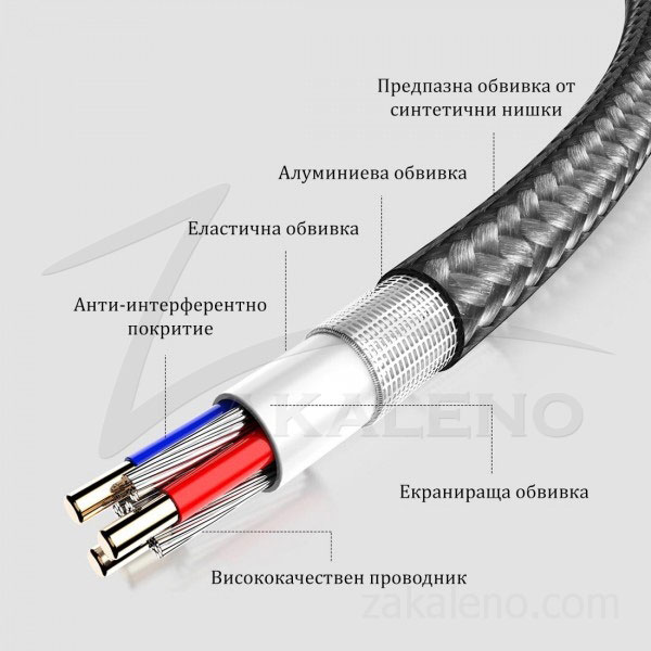 Магнитен кабел за зареждане Floveme, USB 2.0 A – Micro USB B