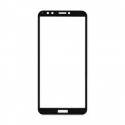 Стъклен протектор за Huawei Y7 2018, Y7 Prime 2018 (цветна рамка с цяло лепило)