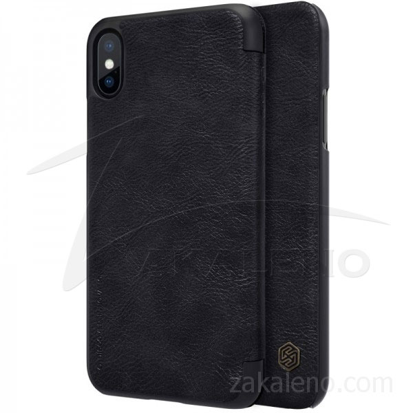 Кожен калъф Nillkin Qin за Apple iPhone X, XS
