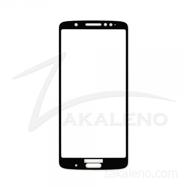 Стъклен протектор за Motorola Moto G6 Plus (цветна рамка с цяло лепило)