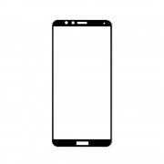 Стъклен протектор за Huawei Honor 7X (цветна рамка с цяло лепило)