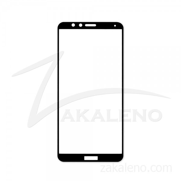 Стъклен протектор за Huawei Honor 7X (цветна рамка с цяло лепило)