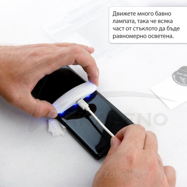 Стъклен протектор с течно UV лепило за Samsung Galaxy S10