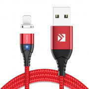 Магнитен кабел за зареждане/данни Floveme, USB 2.0 A – Apple Lightning