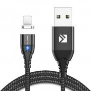 Магнитен кабел за зареждане/данни Floveme, USB 2.0 A – Apple Lightning