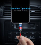 Магнитен кабел за зареждане/данни Floveme, USB 2.0 A – Apple Lightning