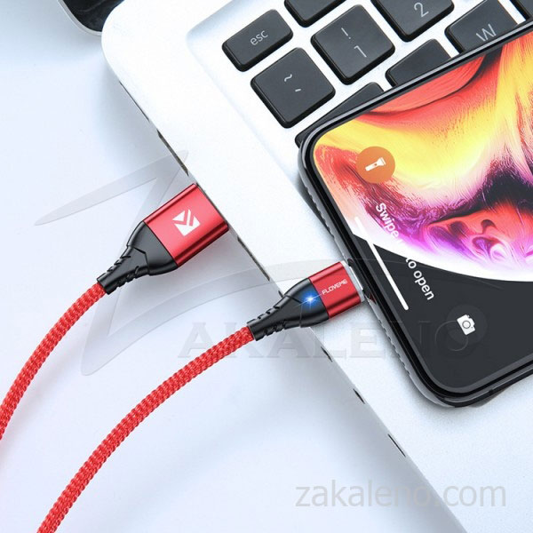 Магнитен кабел за зареждане/данни Floveme, USB 2.0 A – Micro USB B