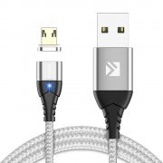 Магнитен кабел за зареждане/данни Floveme, USB 2.0 A – Micro USB B