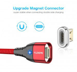 Накрайник за магнитен кабел за зареждане/данни Floveme, USB Type C