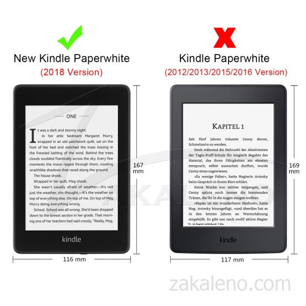 Кожен калъф за Amazon Kindle Paperwhite 4 2018 – Цветни листа