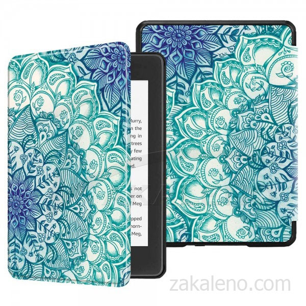 Кожен калъф за Amazon Kindle Paperwhite 4 2018 – Изумрудени илюзии