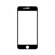 Стъклен протектор за Apple iPhone 8 Plus (черна рамка с цяло лепило)