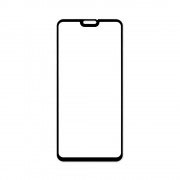 Стъклен протектор за Huawei Y9 2019 (черна рамка с цяло лепило)