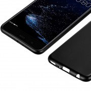 Силиконов калъф гръб за Huawei P10 Plus – черен