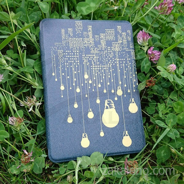 Кожен калъф за Amazon Kindle 2019 – Светлини на града