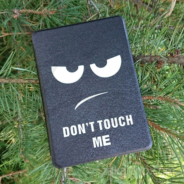 Кожен калъф за Amazon Kindle 2019 – Do not touch me