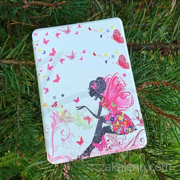 Кожен калъф за Amazon Kindle 2019 – Цветна фея