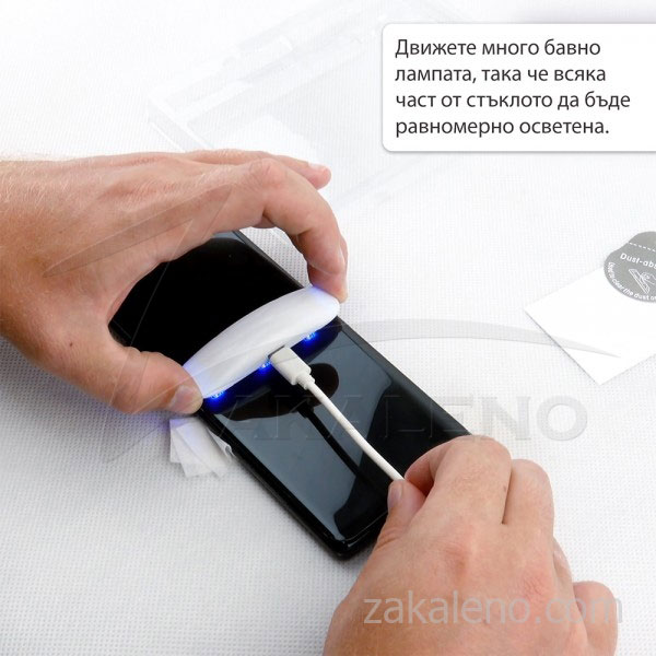 Стъклен протектор с течно UV лепило за OnePlus 7 Pro