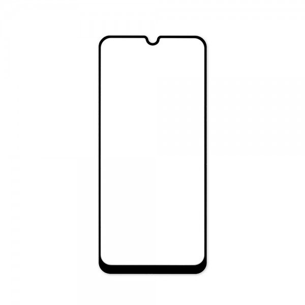 Стъклен протектор за Samsung Galaxy A50s (черна рамка с цяло лепило)