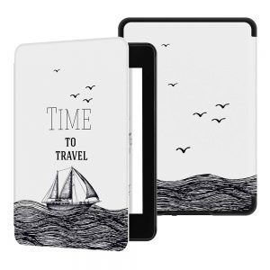 Кожен калъф за Amazon Kindle 2019 - Time to travel