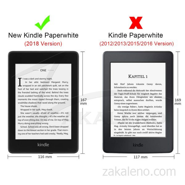 Кожен калъф за Amazon Kindle Paperwhite 4 2018 – Луна и звезда