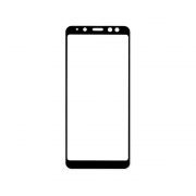 Стъклен протектор за Samsung Galaxy A8 2018 (черна рамка с цяло лепило)