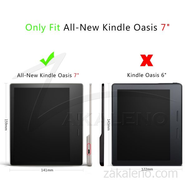 Кожен калъф за Amazon Kindle Oasis 2 2017, Oasis 3 2019 (7″)