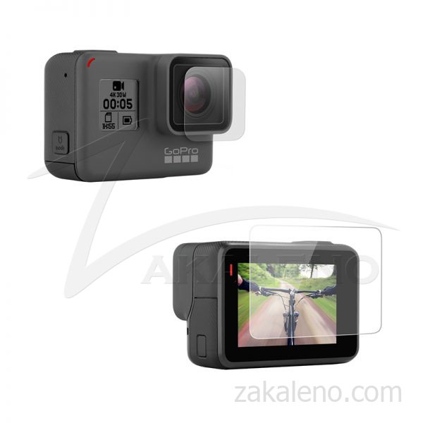 Стъклен протектор за GoPro Hero 5 Black, дисплей + обектив