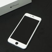 Стъклен протектор за Apple iPhone 6 Plus, 6s Plus (3D бял)