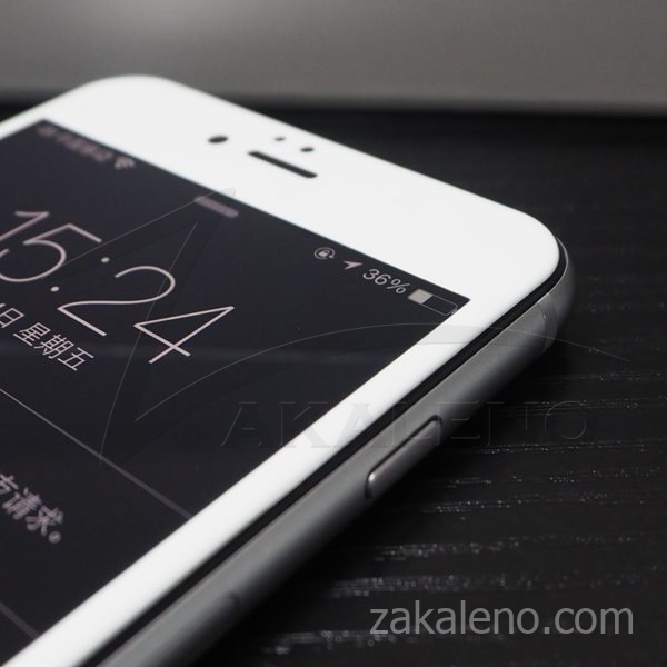 Стъклен протектор за Apple iPhone 6 Plus, 6s Plus (3D бял)