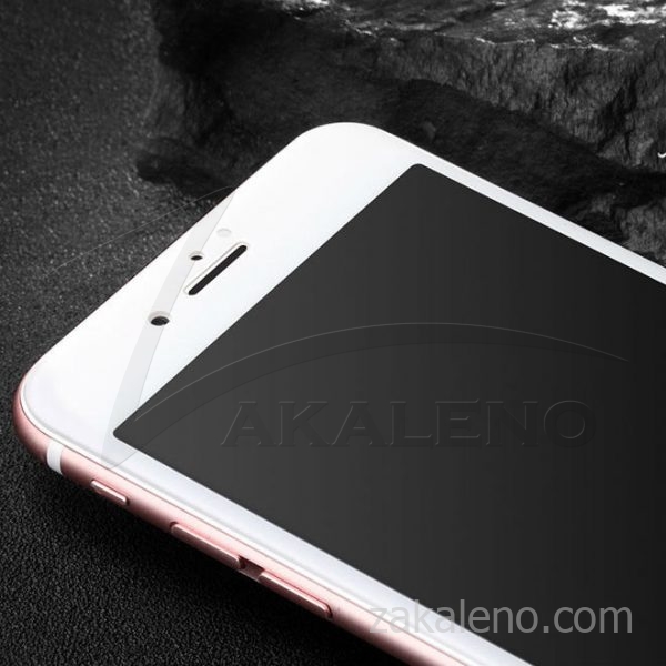 Стъклен протектор за Apple iPhone 7 Plus (3D бял)