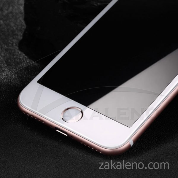 Стъклен протектор за Apple iPhone 7 Plus (3D бял)