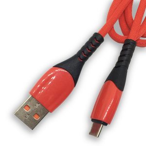 USB Type C кабел за зареждане/данни с текстилна обшивка