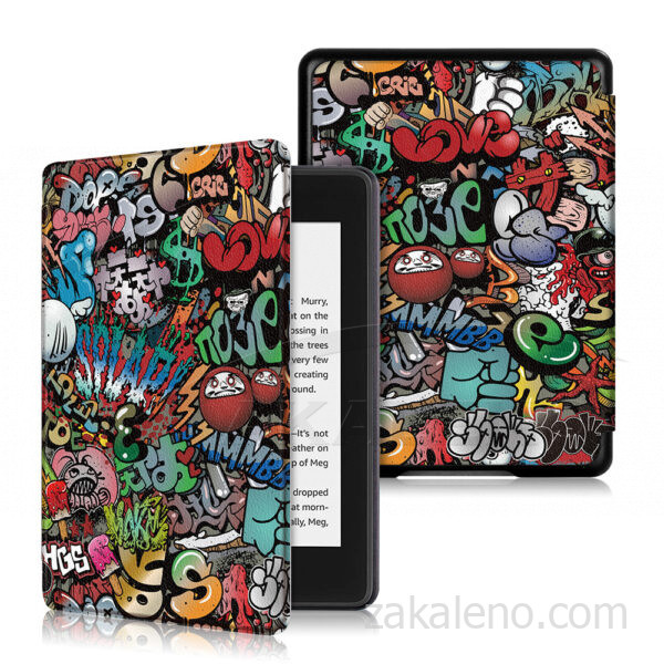 Кожен калъф за Kindle Paperwhite 5 2021 6.8″ – Графити