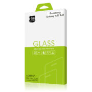 Стъклен протектор за Samsung Galaxy A22 4G (черна рамка с цяло лепило)