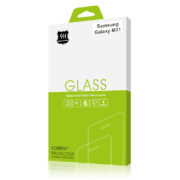 Стъклен протектор за Samsung Galaxy M31 (черна рамка с цяло лепило)