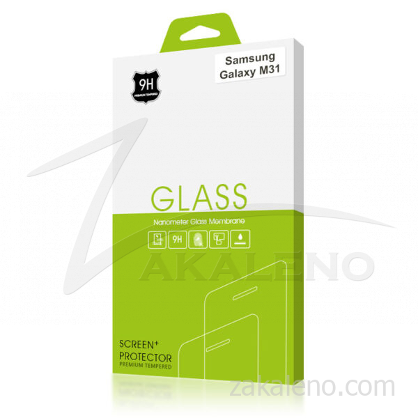 Стъклен протектор за Samsung Galaxy M31 (черна рамка с цяло лепило)