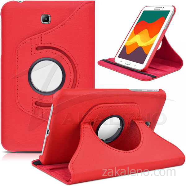 Кожен калъф за Samsung Galaxy Tab 3 7.0, ротационен