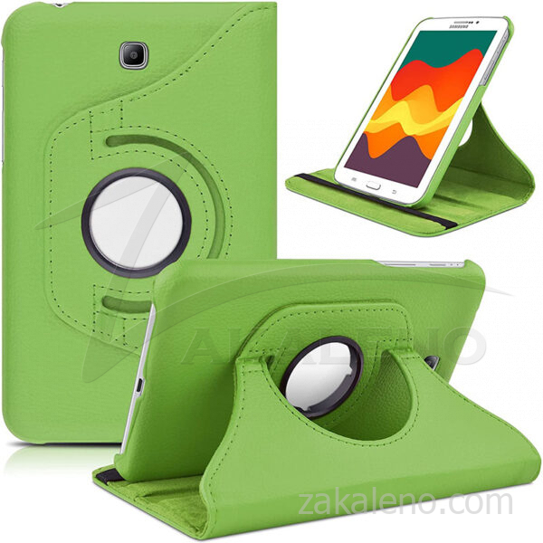 Кожен калъф за Samsung Galaxy Tab 3 7.0, ротационен
