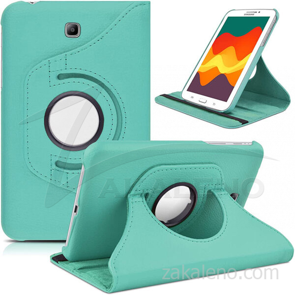 Кожен калъф за Samsung Galaxy Tab 3 7.0, ротационен