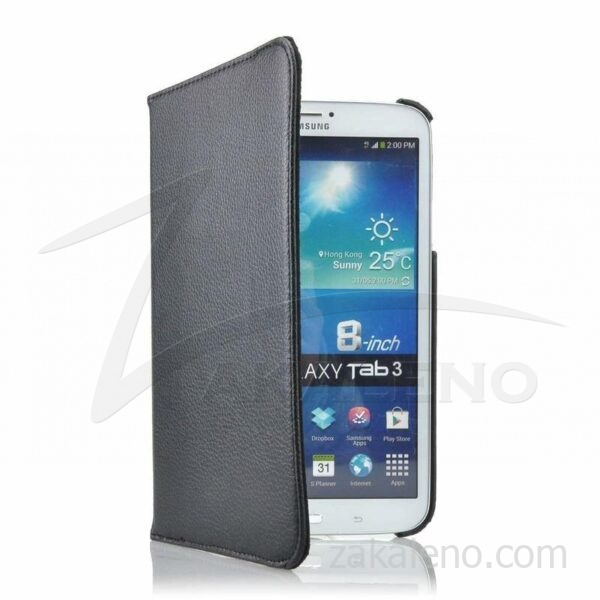 Кожен калъф за Samsung Galaxy Tab 3 8.0, ротационен