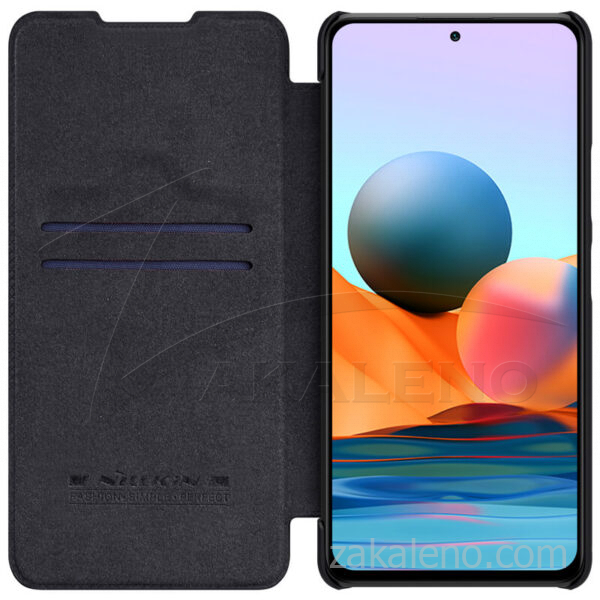 Кожен калъф Nillkin Qin за Xiaomi Redmi Note 10 Pro Max