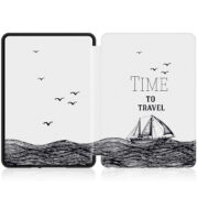 Кожен калъф за Kindle Paperwhite 5 2021 6.8″ – Time to travel