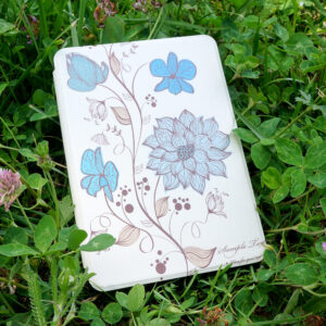 Кожен калъф за Amazon Kindle Paperwhite 5 2021 6.8" - Акварелни цветя