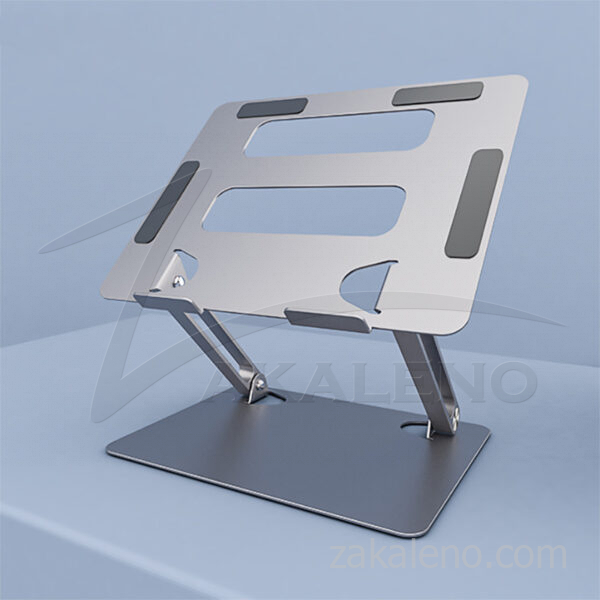 Настолна алуминиева стойка за таблет, лаптоп с двойно рамо, олекотена – L303